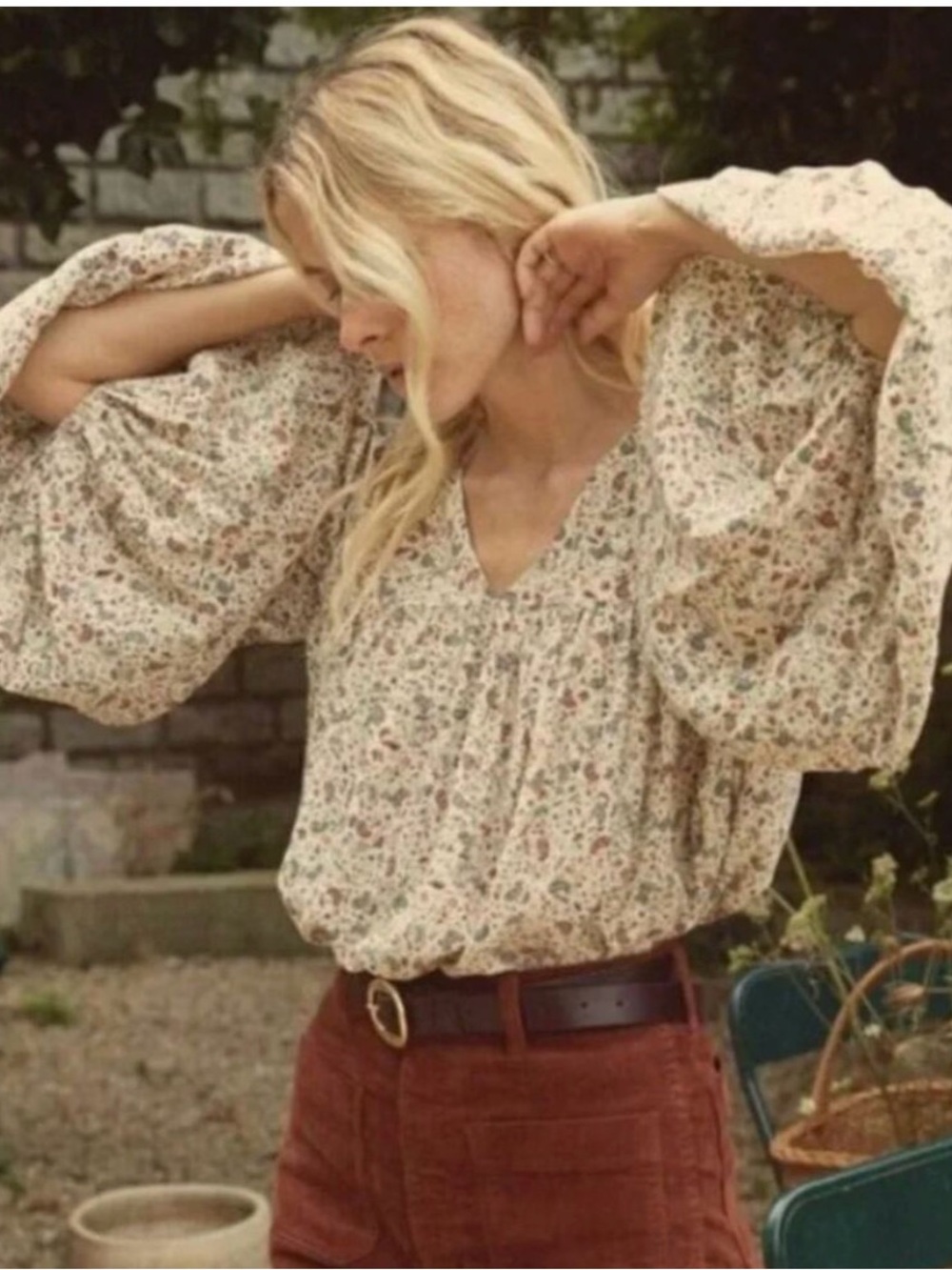 Doen Savona Cream Silk Blouse